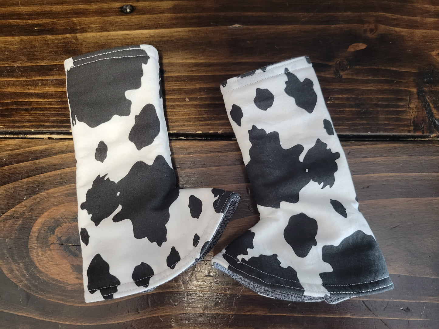 Cow Print Strap Protectors