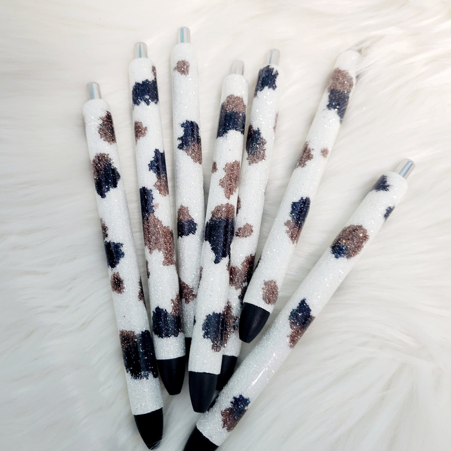 Cowhide Glitter Pen