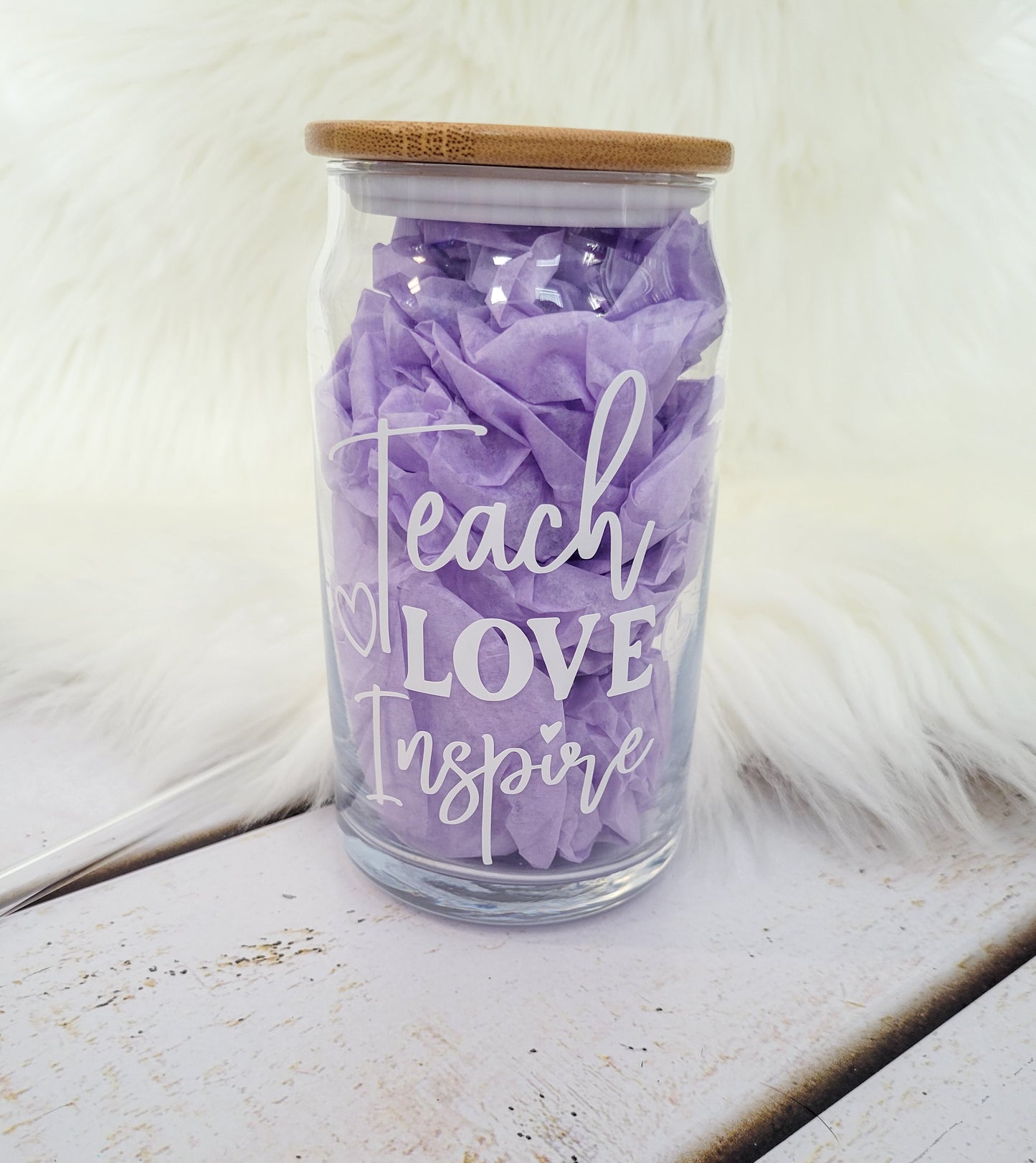 Teacher Glass Tumbler 16oz